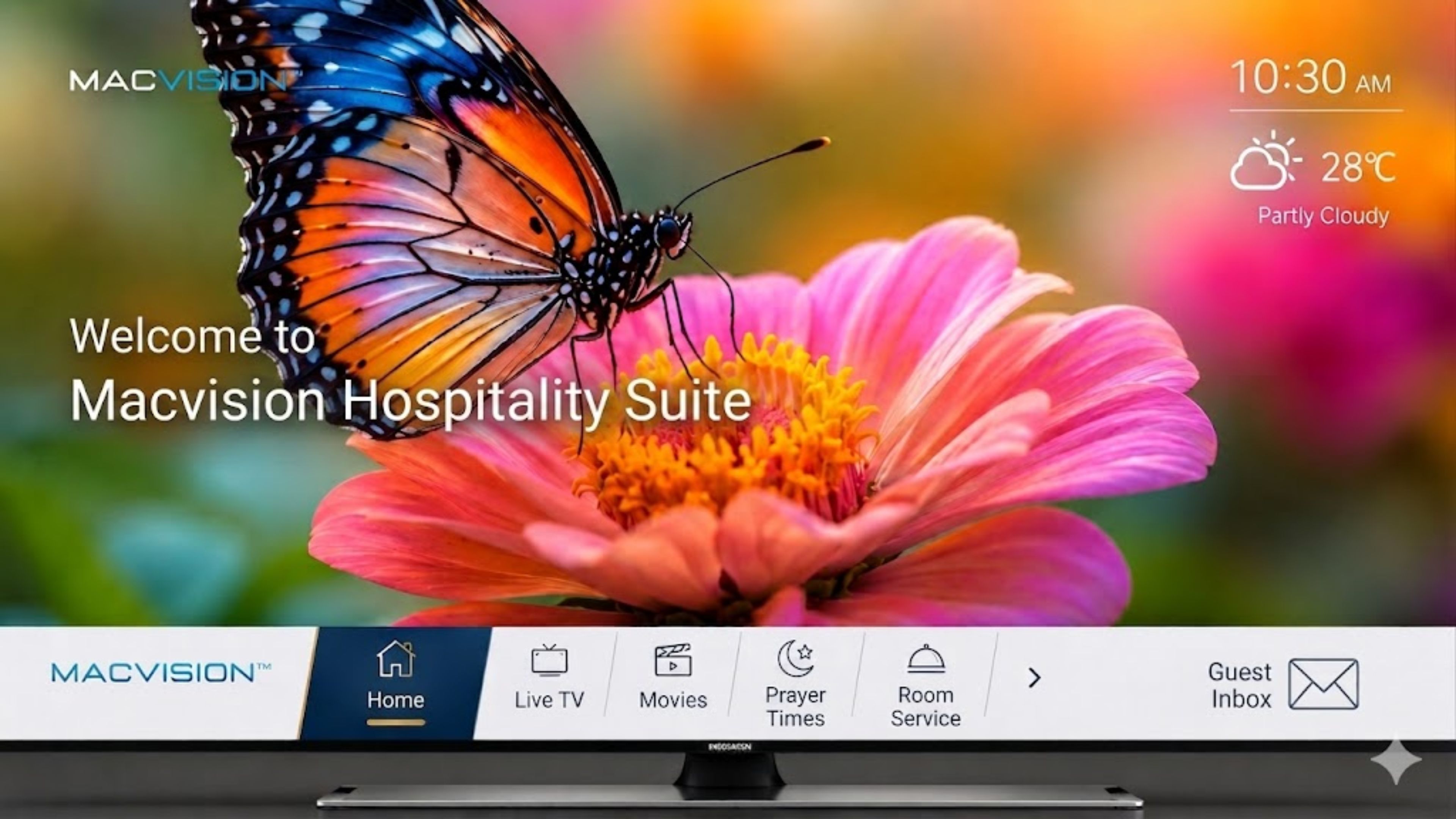 MACVISION Jeddah Smart TV hospitality interface
